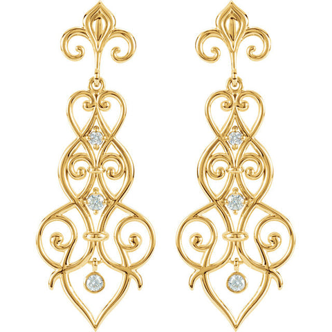 Earrings > Dangle > Decorative > Diamond > 1/3 CTW