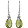 Earrings > Diamond > .025 CTW > & > Quartz > Smoky