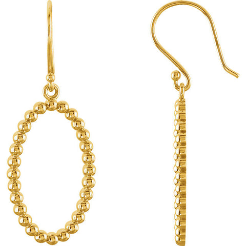 Earrings > Shaped > Oval