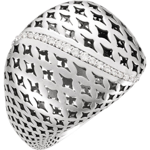 Ring > Pierced-Styled > Diamond > 1/6 CTW