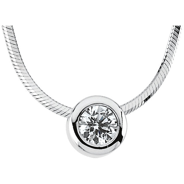 Necklace > Solitaire > Diamond > 1/4 CTW