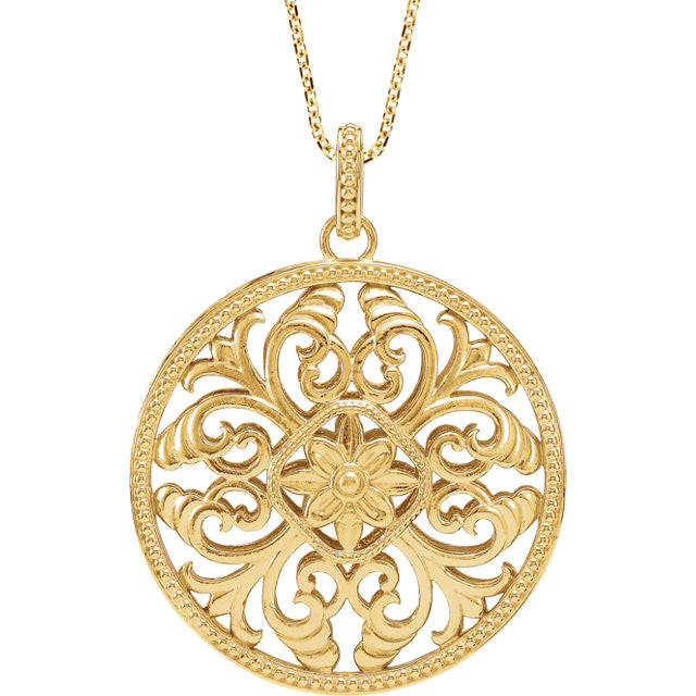 Pendant or Necklace > Design > Filigree