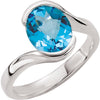 Ring > Topaz > Blue > Swiss > Checkerboard > 10x8mm