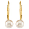 Earrings > Back > Lever > Pearl > Cultured > Akoya > Round > 7mm