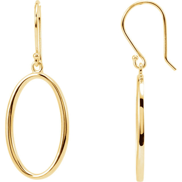 Earrings > Dangle > Oval