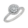 Ring > Engagement > Cluster > Halo-Styled > Zirconia > Cubic > 3.Diamond & 3 > 3/8 CTW