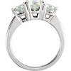 Ring > Anniversary > Moissanite > Created > 3-Stone