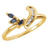 Ring > Diamond > .07 CTW > & > Sapphire