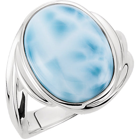 Ring > Larimar > Genuine