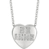 Necklace > Heart > "Love" > Diamond > .01 CTW