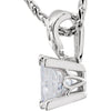 Necklace > 18" > Moissanite > Square > 4.5mm