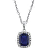 Necklace > Diamond > .05 CTW > & > Amethyst