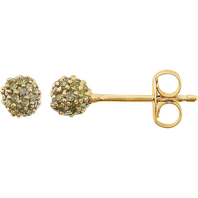Earrings > Diamond > Blue > 1/3 CTW