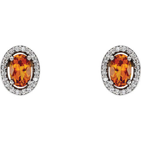 Earrings > Diamond > CTW > 1/Citrine & 1