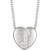 Necklace > Heart > "Love" > Diamond > .01 CTW