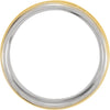 Band > 7mm > Trim > Yellow > White & 14kt > 14kt