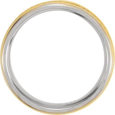 Band > 7mm > Trim > Yellow > White & 14kt > 14kt
