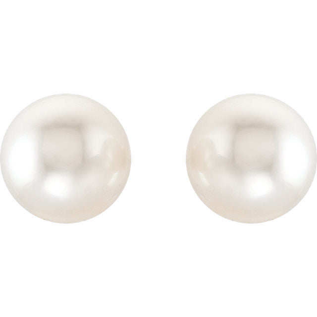 Earrings > Pearl > Fashion > Cultured > Sea > South > Round > Near > 10mm
