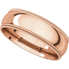 Band > Milgrain > Double > Fit > Comfort > 6mm