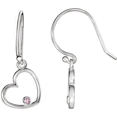 Earrings > Heart > Diamond > .03 CTW