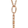 Necklace > 16" > Cross > Diamond > Petite > .07 CTW