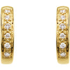 Earrings > Hoop > Diamond > 1/10 CTW