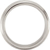 .5 > Band > Ridged > Finish > Satin > Diamond > .10 CTW > 8mm