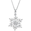 Necklace > 18" > Snowflake > Zirconia > Cubic