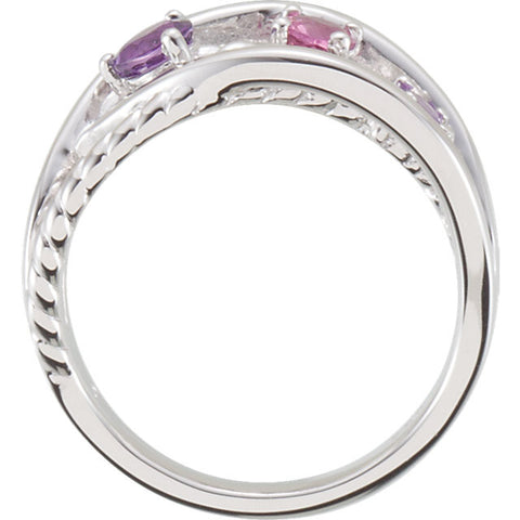 Ring > Tourmaline > Amethyst & Pink > Genuine