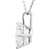 Necklace > 18" > Moissanite > Created > Brilliant > Forever > 5mm