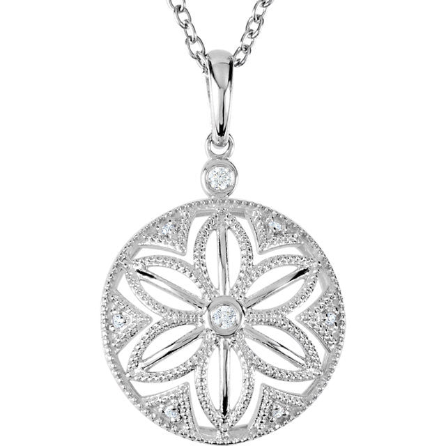 Necklace > 18" > Diamond > .04 CTW