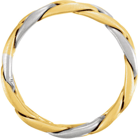 Band > Hand-Woven > 4.5mm > Two-Tone > 14K