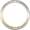 Band > Pierced > Laser > 8mm > Two-Tone > 14kt
