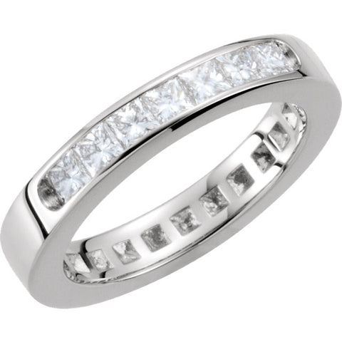 Band > Anniversary > Diamond > Princess-Cut > 3/4 CTW