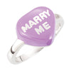 Ring > Shaped > Heart > You" > Heart > "I > Enamel > Yellow