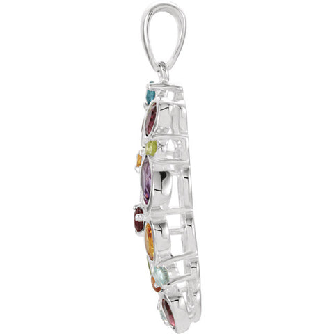 Pendant > Citrine > Madeira > & > Amethyst, > Garnet, > Brazilian > Topaz, > Blue > London