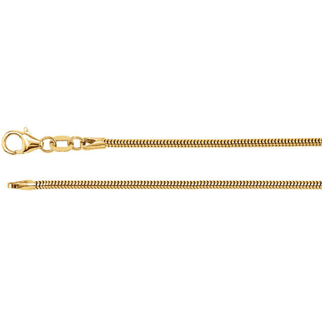Chain > 20" > Snake > Round > Solid > 1.5mm