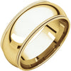 Band > Milgrain > Double > Fit > Comfort > 6mm