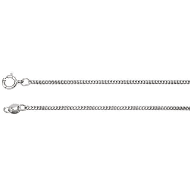 Chain > 18" > Chain > Flat > Link > Curb > Solid > 1.6mm