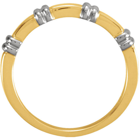 Band > Duo > Gents > 5.5mm > Two-Tone > 14kt