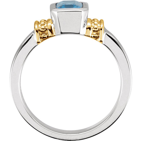 Ring > Topaz > Blue > London > Genuine