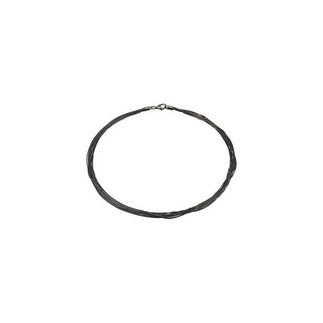 Chain > 17" > Multi-Strand > Rhodium-Plated