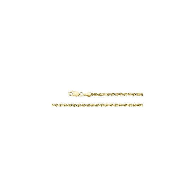 Chain > 16" > Rope > Cut > Diamond > 2.4mm