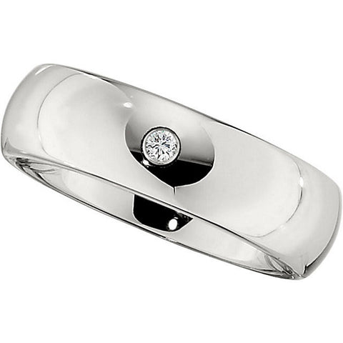 Bezel > Steel > with > Band > Diamond > CT > .05