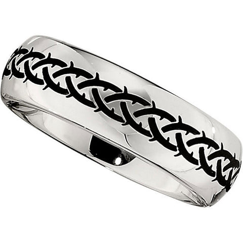 Design > Braid > Engraved > Laser > Black > with > Band > 7mm