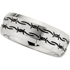 Engraving > Wire" > "Barbed > Laser > Black > with > Band > 8mm