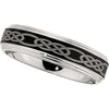 Pattern > Knot > Celtic > Laser > Black > with > Band > 6mm