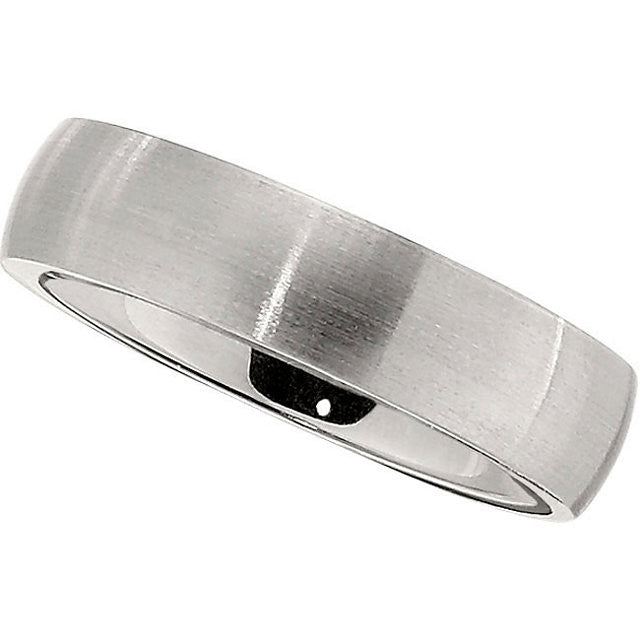 Finish > Satin > with > Band > Domed > Slightly > 6mm