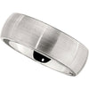 Finish > Satin > with > Band > Domed > Slightly > 8mm