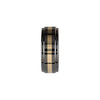 Inlay > Yellow > 14KT > with > Band > Ridged > Couture™ > Ceramic > 8.0mm